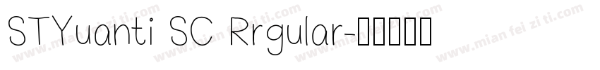 STYuanti SC Rrgular字体转换